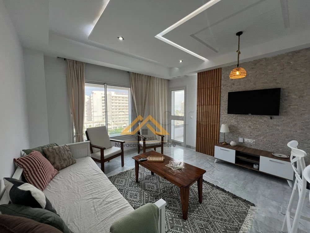 À LOUER – APPARTEMENT S+1 MEUBLÉ À LA CORNICHE DE SOUSSE, photo 2