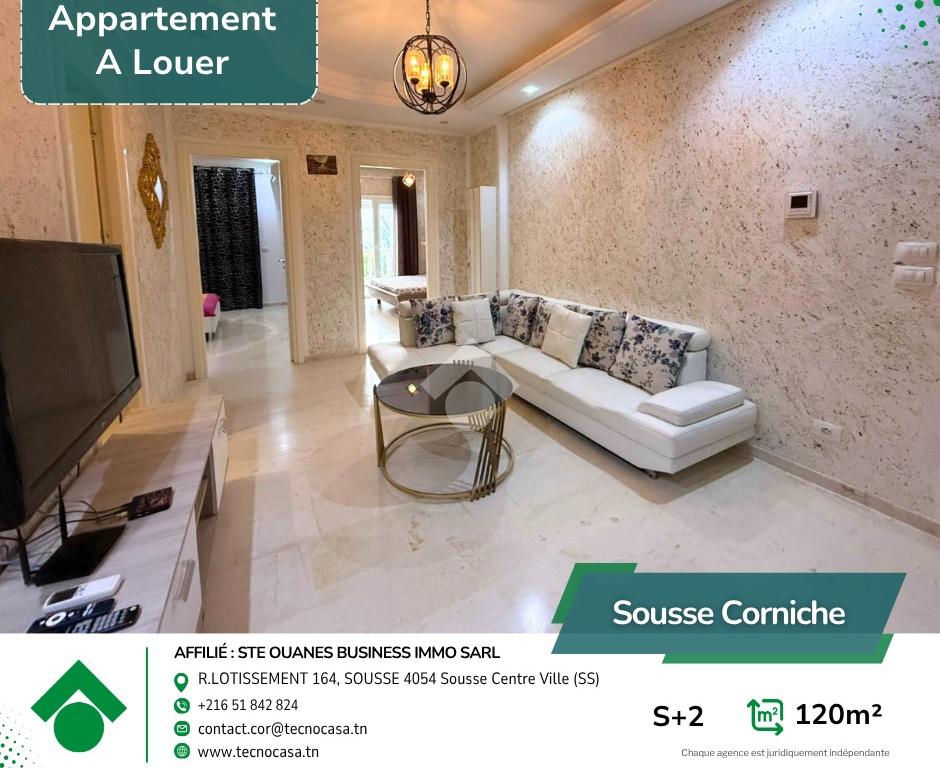 S+2 en location – Sousse Centre Ville - La Corniche, صورة 2