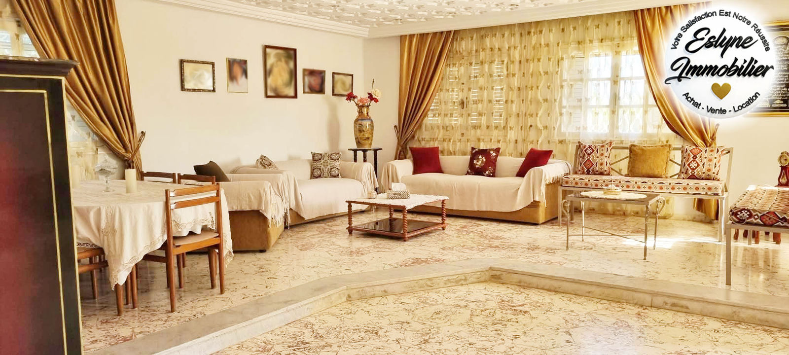MAGNIFIQUE REZ-DE-CHAUSSÉE DE VILLA MEUBLÉ à CHAT MERRIEM, صورة 3