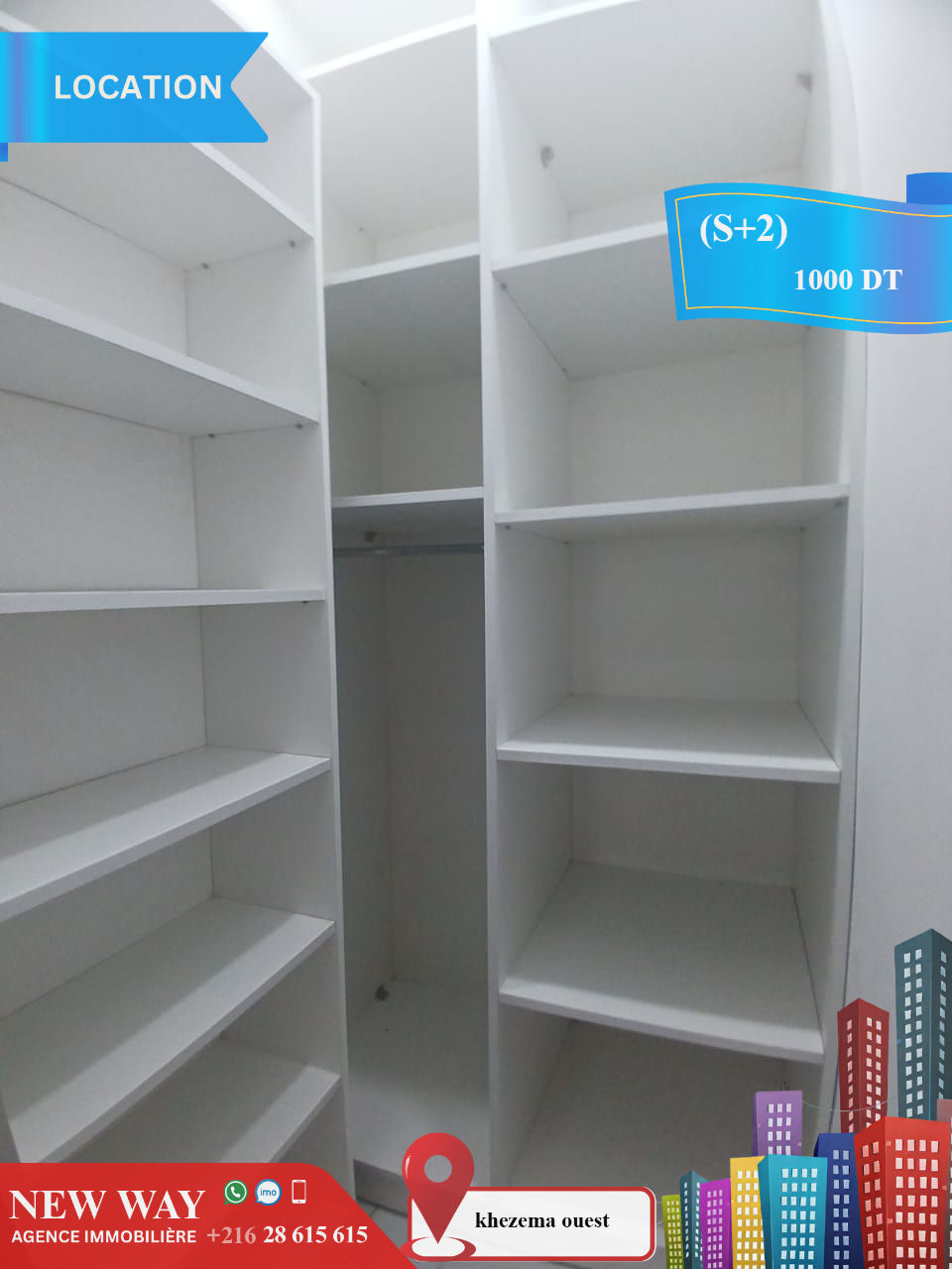 Appartement (S+2) à khezema ouest, صورة 5