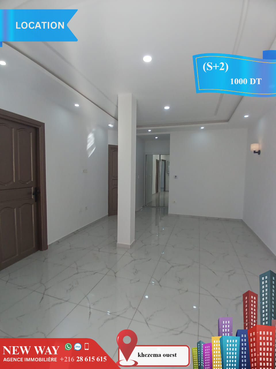 Appartement (S+2) à khezema ouest, صورة 3