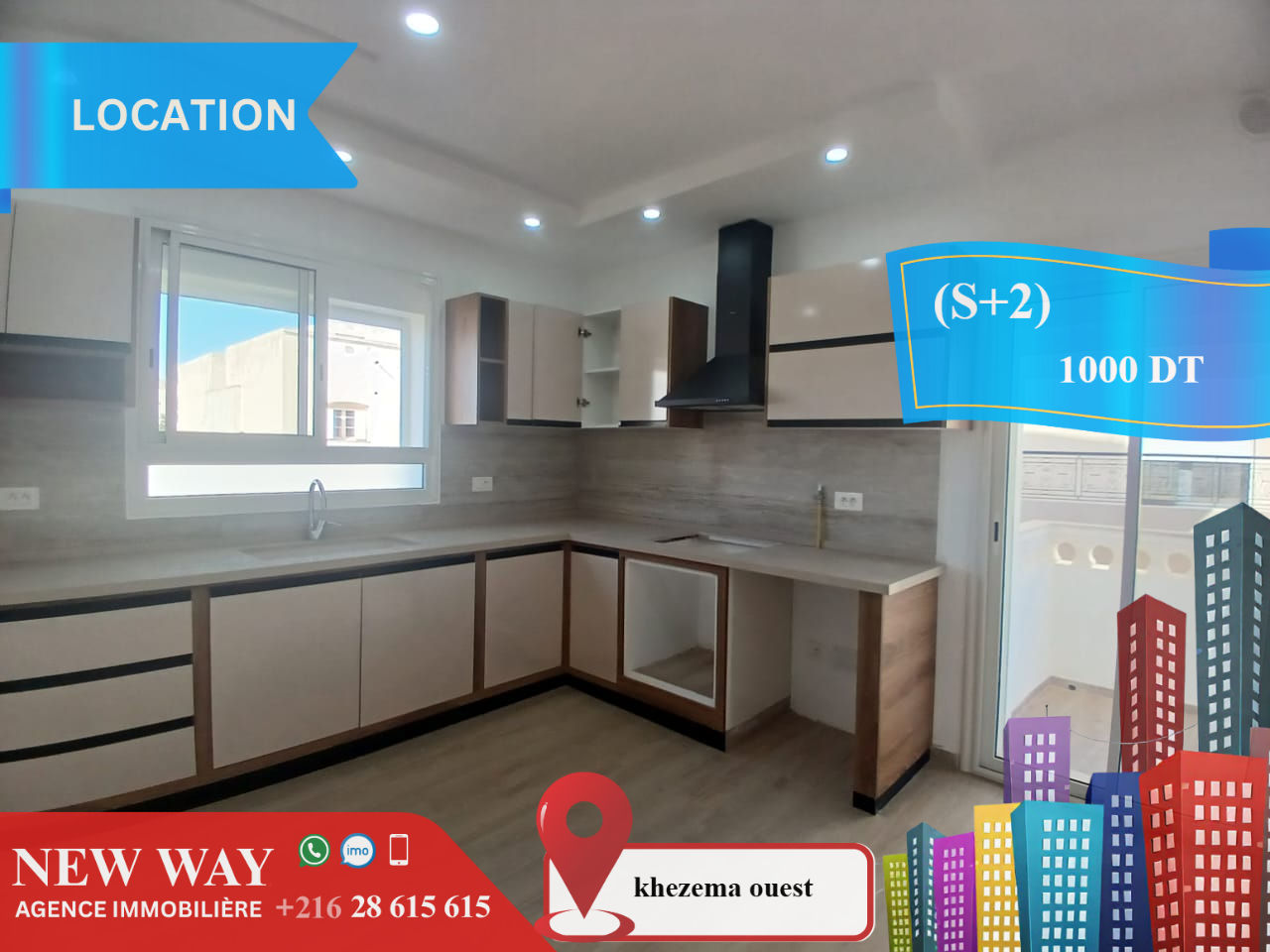 Appartement (S+2) à khezema ouest, صورة 1