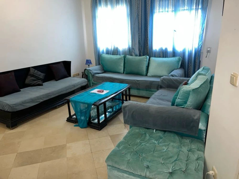 location appartement richement meublé par jour à Tunis route la Marsa Aouina une chambre salon, photo 3