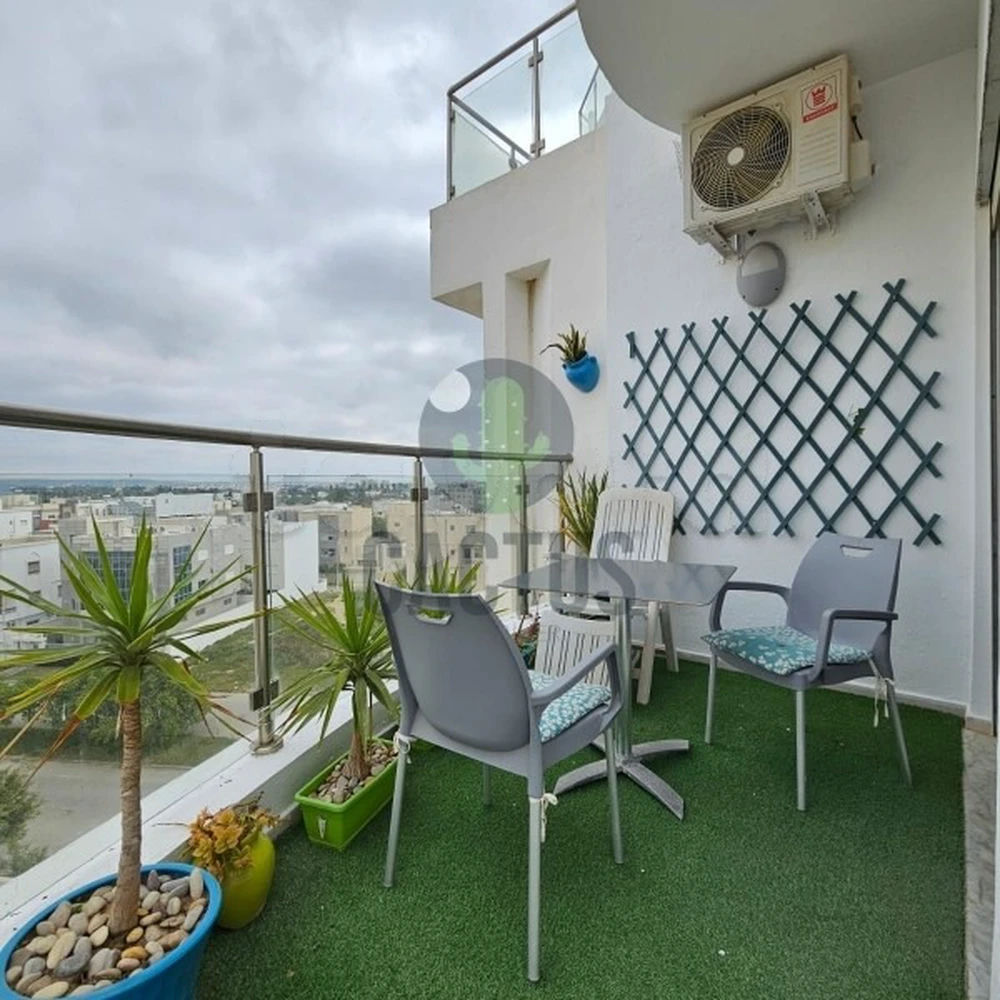Location Annuelle: S+1 dans une résidence avec piscine à Cité el Wafa ,Nabeul., صورة 2
