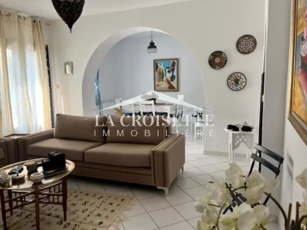 Duplex avec jardin S+3 meublé à louer à Gammarth mdl0742, photo 2
