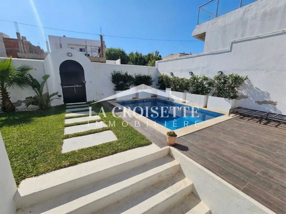 villa S+2 avec jardin et piscine à louer à Gammarth MVL0136, photo 1